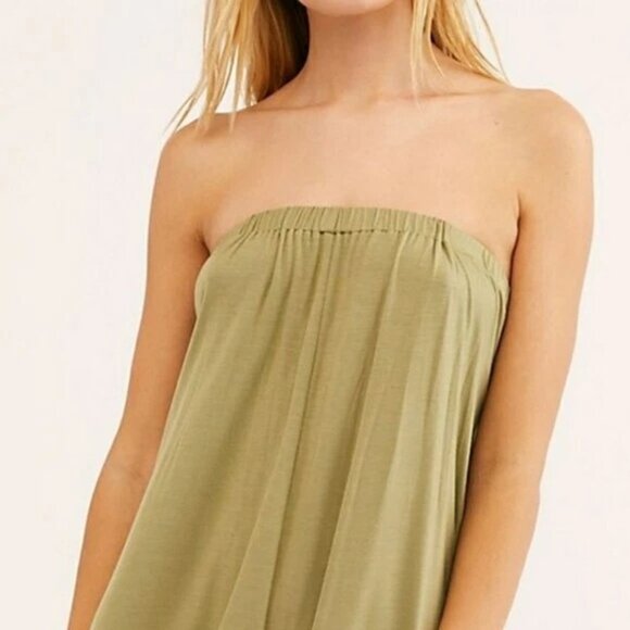 FREE PEOPLE FP Beach Moss Green REDONDO Romper XS Wrap Tie for Different Looks - Picture 3 of 4